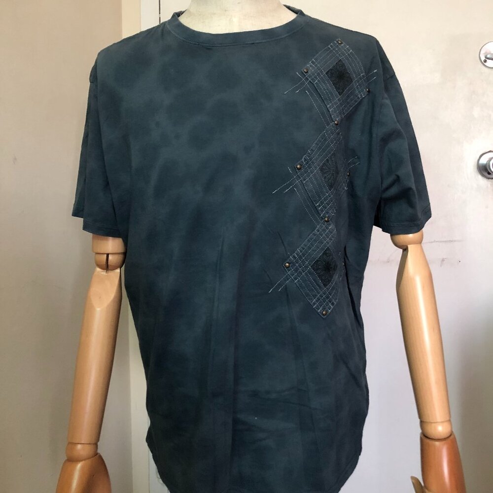 Caffeine Men’s 2XL Dark Green Short Sleeve T-Shirt Graphic Tee